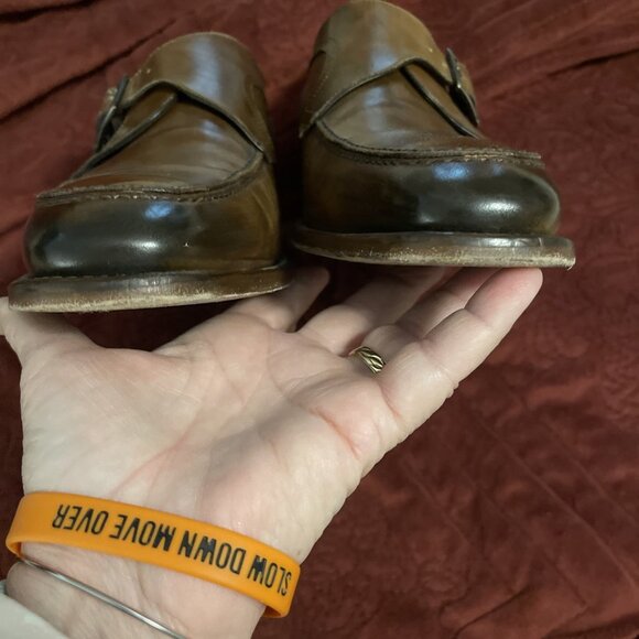 Johnston & Murphy Collection Brown Leather Dress Shoes Monk Strap Size 13‎ M main image 16
